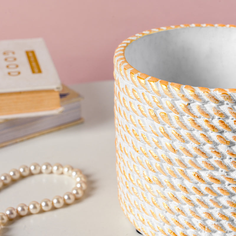Ceramic Rope Planter Pot - Indoor planters and flower pots | Home decor items