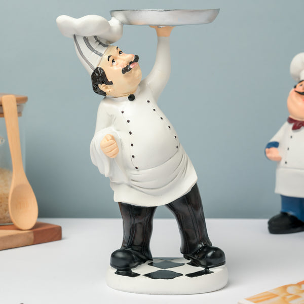 Chef Figurine With Dish Online - Premium Decor Object | Nestasia