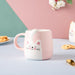 Cuddly Cat Ceramic Cup Pink 400 ml- Mug for coffee, tea mug, cappuccino mug | Cups and Mugs for Coffee Table & Home Decor
