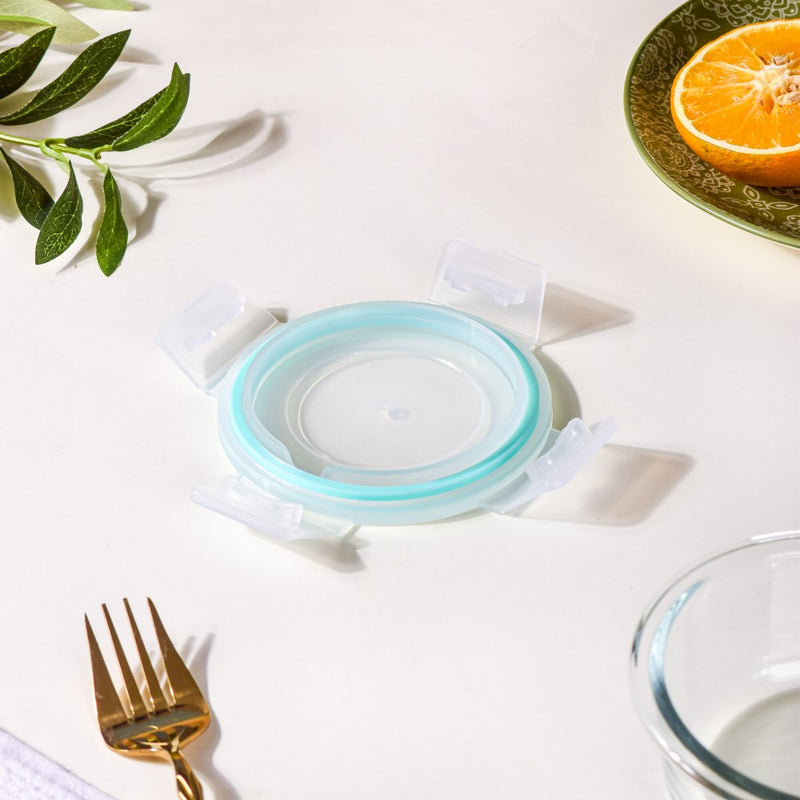 Glass Lunch Box With Lid Round Small Set Of 2 200ml - Lunch box