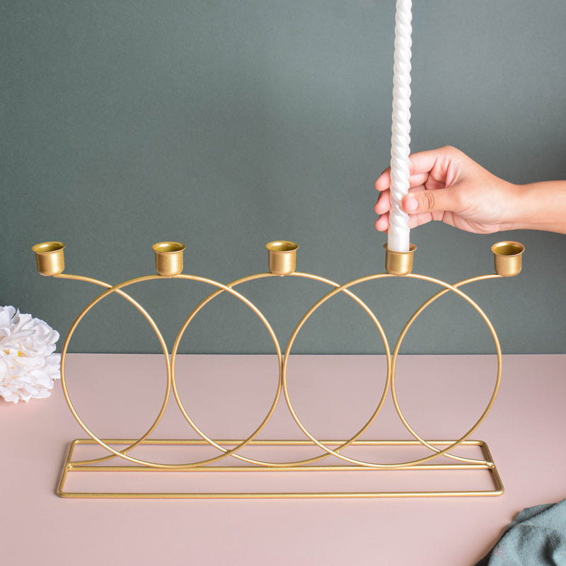 Round Modern Candle Stand - Candle stand | Living room decoration ideas
