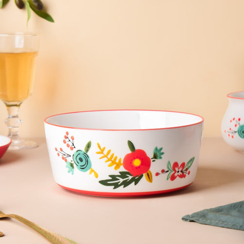 Bloom Red 27 Piece Dinner Set For 6