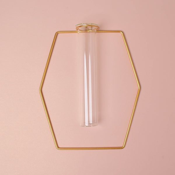Hexagonal Holder Tube Vase