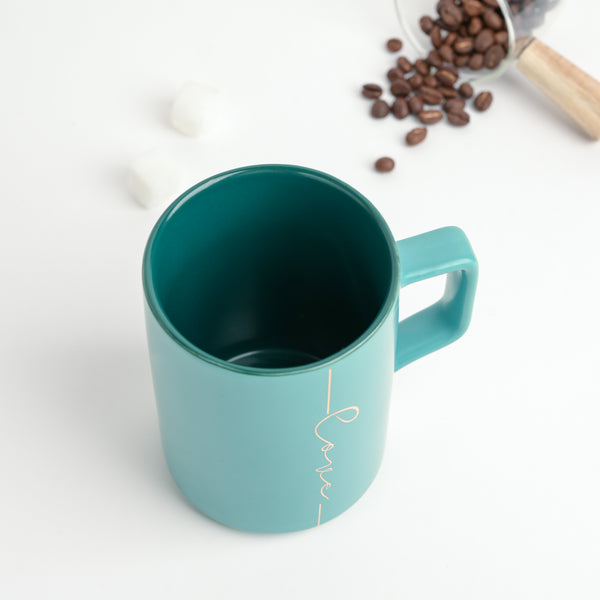 Emerald Green Ceramic Coffee Mug 400 ml