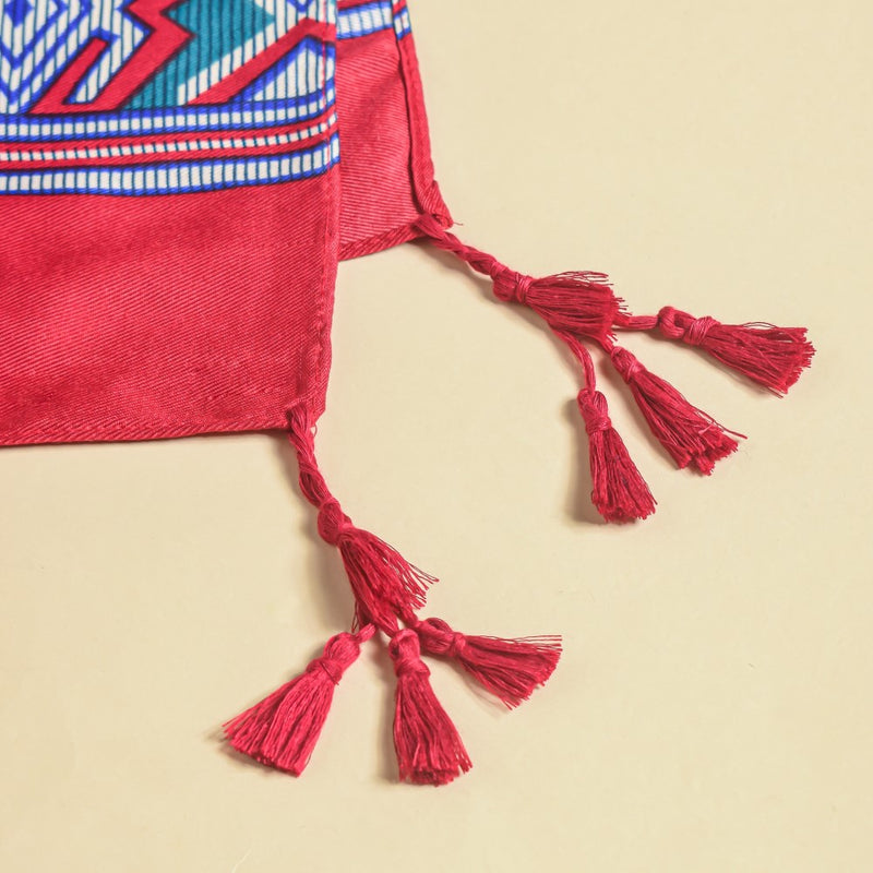 Fuschia Boho Printed Scarf