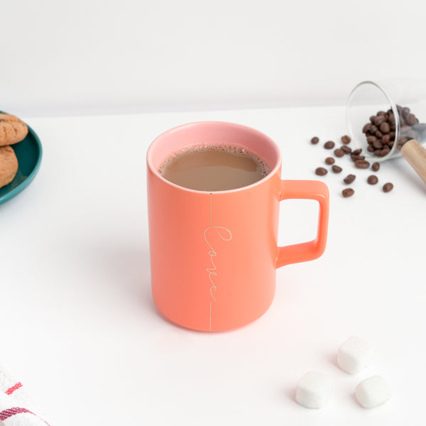 Zesty Orange Ceramic Coffee Mug 400 ml- Mug for coffee, tea mug, cappuccino mug | Cups and Mugs for Coffee Table & Home Decor