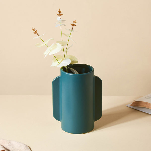 Blue Ornamental Vase - Flower vase for home decor, office and gifting | Home decoration items
