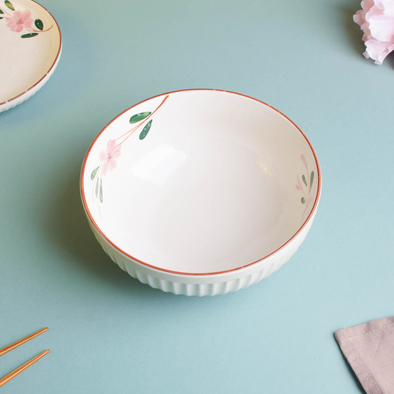 Sakura Serving Bowl - Bowl, ceramic bowl, serving bowls, noodle bowl, salad bowls, bowl for snacks, large serving bowl | Bowls for dining table & home decor