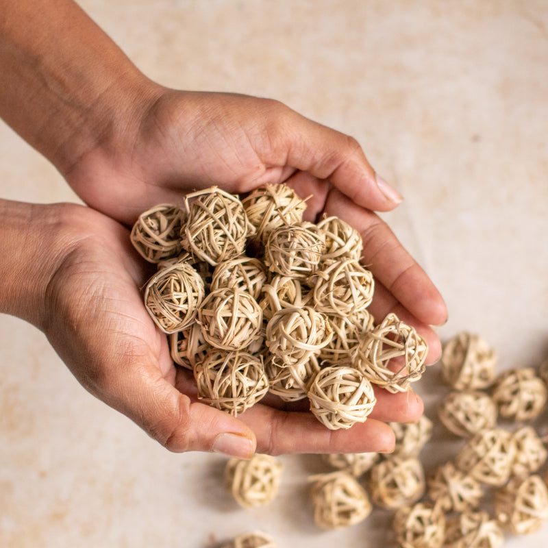 Rattan Balls - Natural and ecofriendly products | Sustainable home decoration items