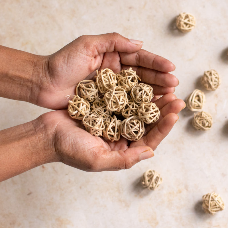 Rattan Balls - Natural and ecofriendly products | Sustainable home decoration items
