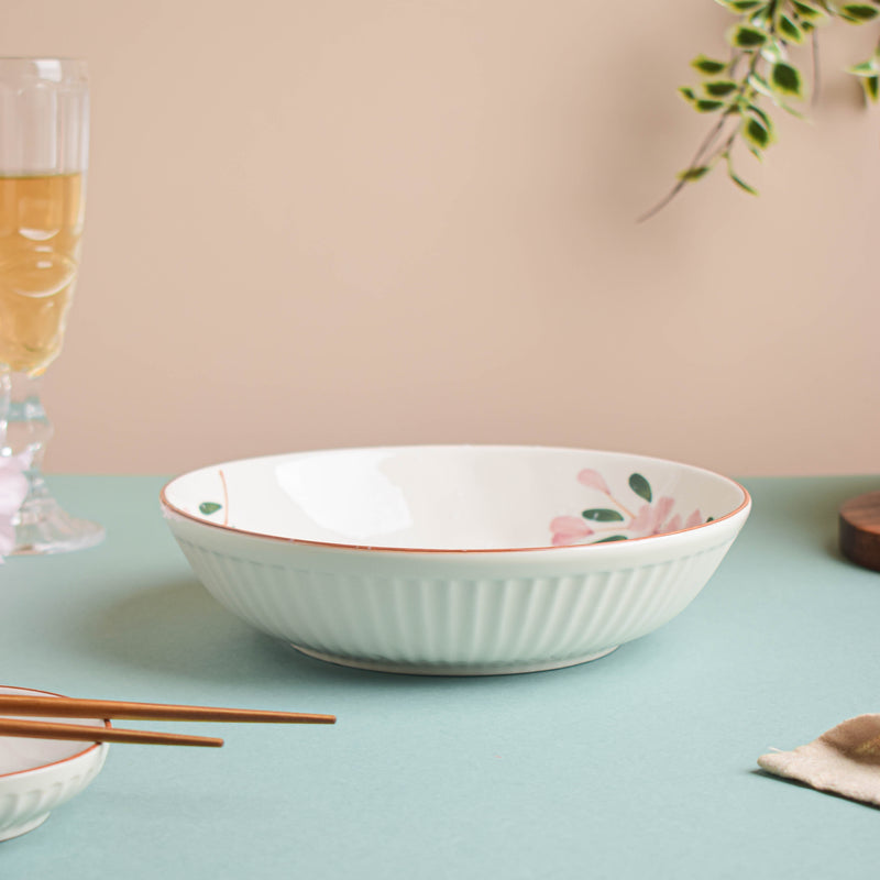 Sakura Deep Plate - Serving plate, pasta plate, lunch plate, deep plate | Plates for dining table & home decor