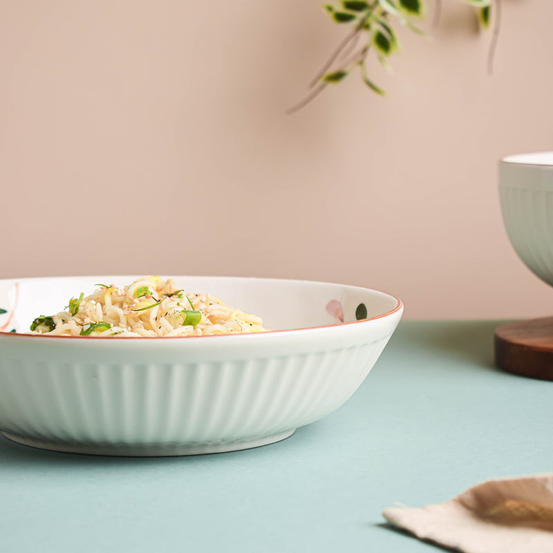 Sakura Deep Plate - Serving plate, pasta plate, lunch plate, deep plate | Plates for dining table & home decor