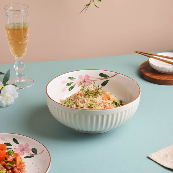 Sakura Serving Bowl - Bowl, ceramic bowl, serving bowls, noodle bowl, salad bowls, bowl for snacks, large serving bowl | Bowls for dining table & home decor