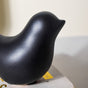 Ceramic Bird Showpiece Black Set Of 2 - Showpiece | Home decor item | Room decoration item