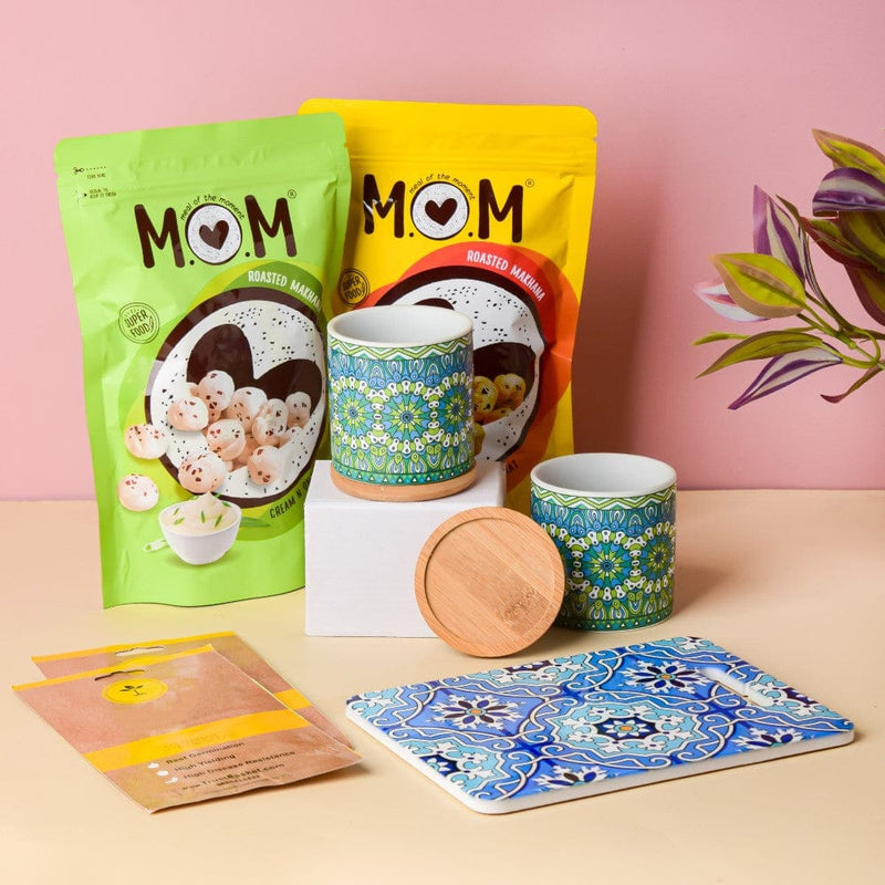 Bloomin' Planter, Platter And Seeds Gift Hamper Set Of 7