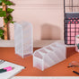 Slanting Desk Organiser White Set Of 2