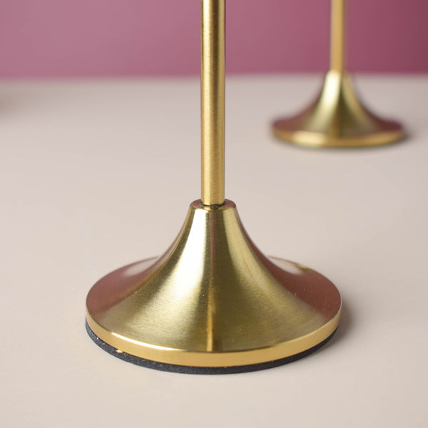 Golden Candle Stand Set Of 3