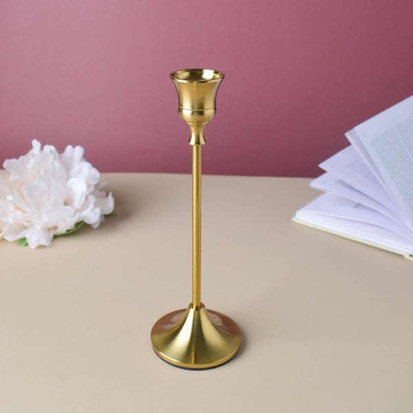 Golden Candle Stand Set Of 3