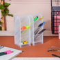 Slanting Desk Organiser White Set Of 2