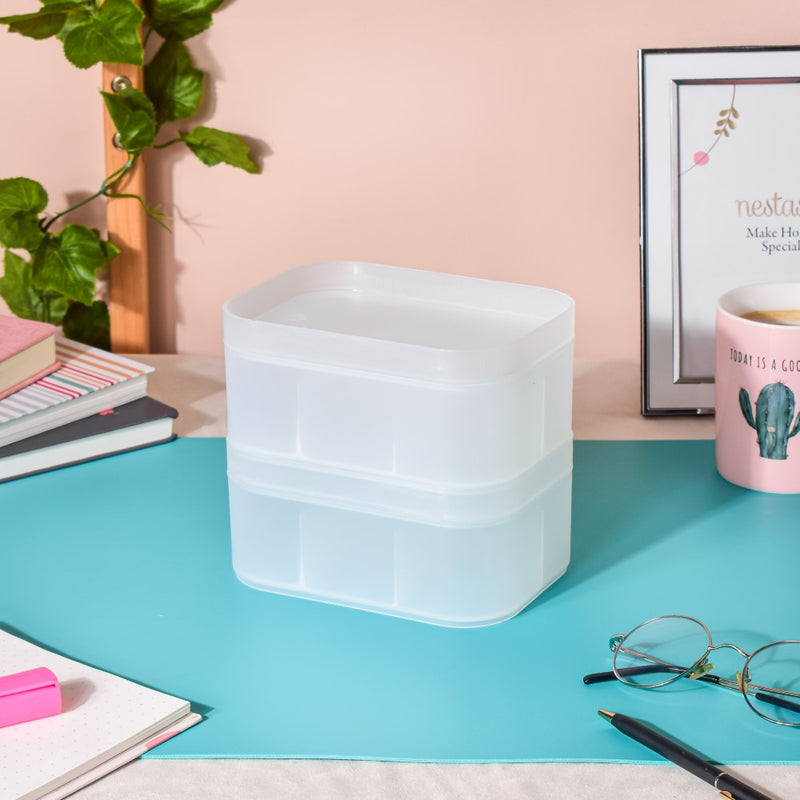 Multi-Compartment Storage Box Set Of 2