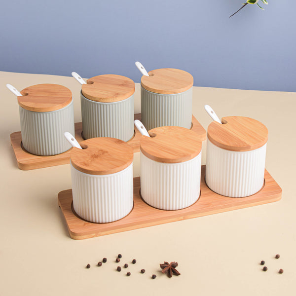 Seasoning Jar Set of 3 with Tray - Jar