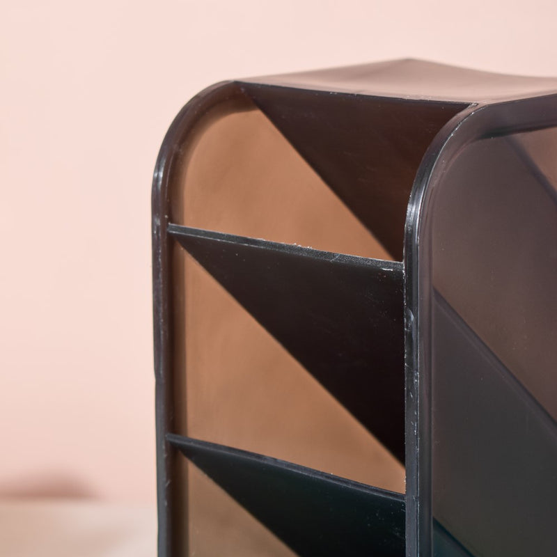 Slanting Desk Organiser Black Set Of 2