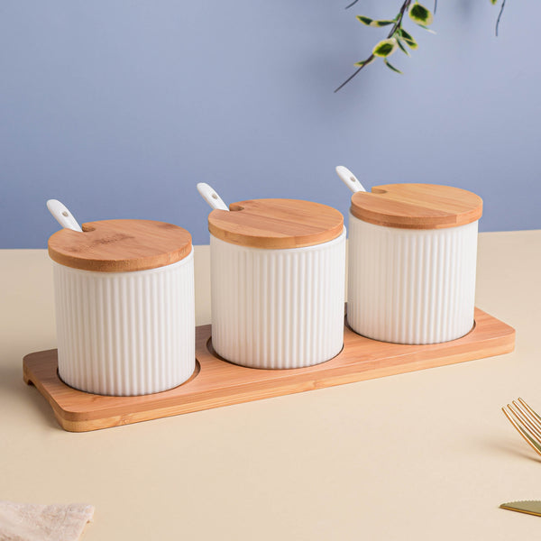 Seasoning Jar Set of 3 with Tray