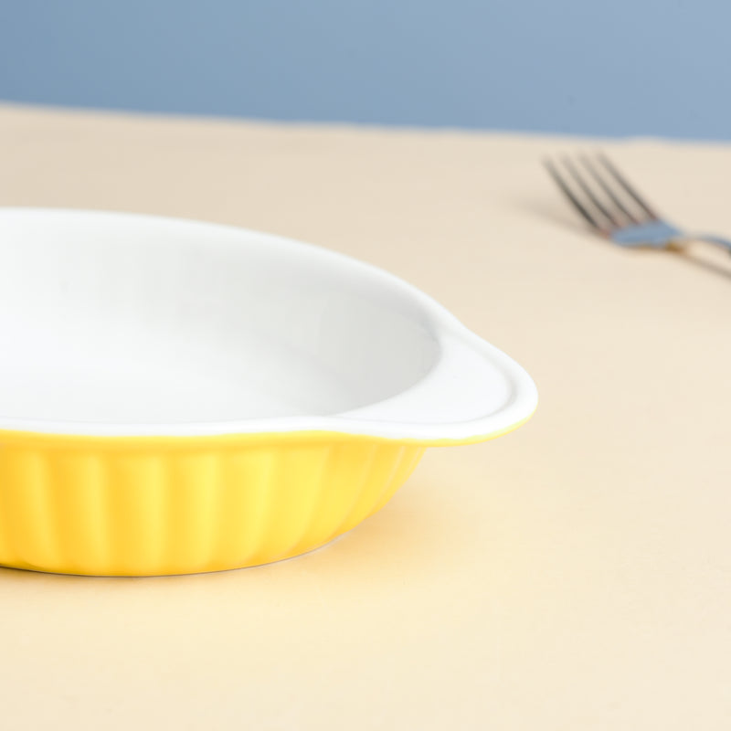 Sunny Side Up Oval Baking Plate 6 Inch - Baking Dish