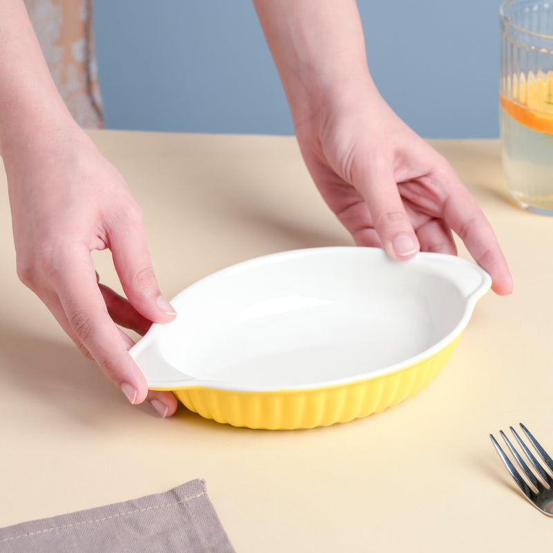 Sunny Side Up Oval Baking Plate 6 Inch - Baking Dish