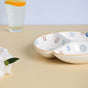 Feliz Sectioned Plate - Serving plate, snack plate, momo plate, plate with compartment | Plates for dining table & home decor
