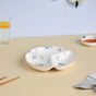 Feliz Sectioned Plate - Serving plate, snack plate, momo plate, plate with compartment | Plates for dining table & home decor