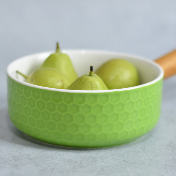 Light Green Bowl with Handle - Serving bowls, noodle bowl, snack bowl | Bowls for dining & home decor
