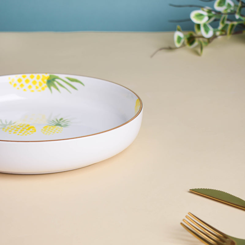 Pineapple Heart Plates Set of 5