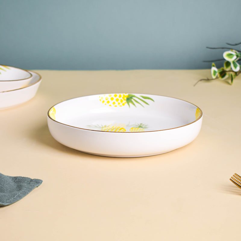 Pineapple Heart Plates Set of 5