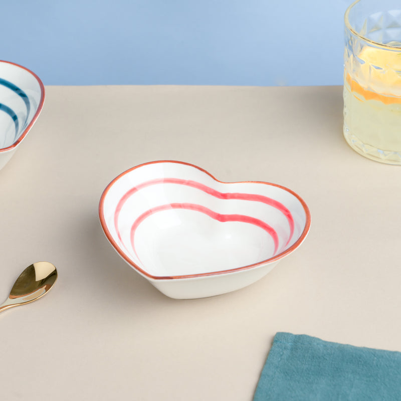 Spiral Red 22 Piece Dinner Set For 6