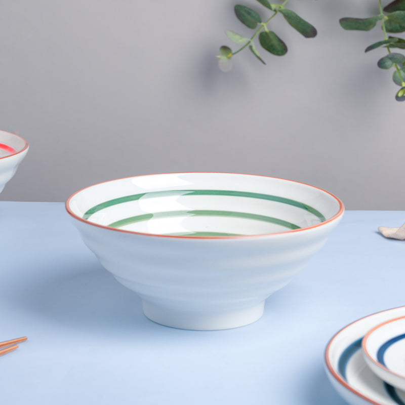 Spiral Green 22 Piece Dinner Set For 6