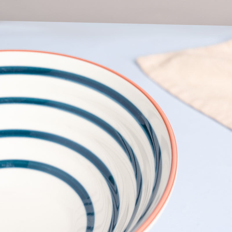 Blue Illusion Serving Bowl - Bowl, ceramic bowl, serving bowls, noodle bowl, salad bowls, bowl for snacks | Bowls for dining table & home decor