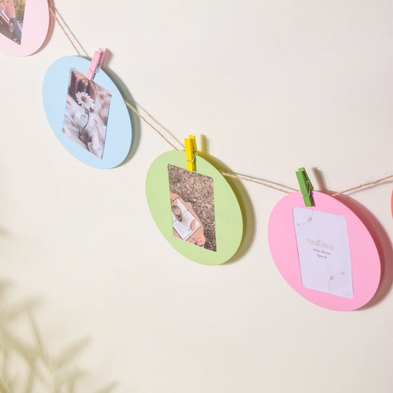 Round DIY Wall Hanging Picture Frame Set Of 2