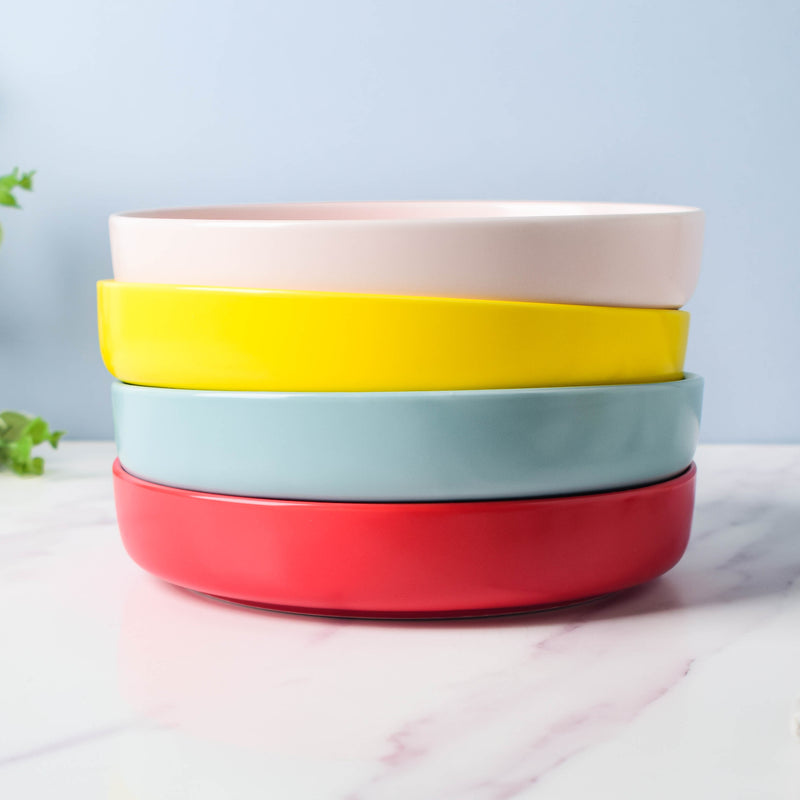 Solid Colored Deep Plate - Serving plate, snack plate, dessert plate | Plates for dining & home decor