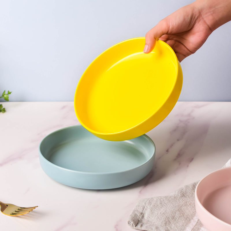 Solid Colored Deep Plate - Serving plate, snack plate, dessert plate | Plates for dining & home decor