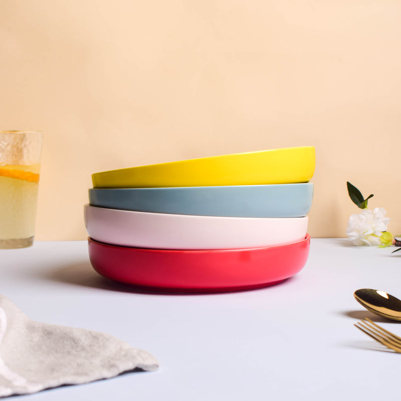 Solid Colored Deep Dish - Serving plate, snack plate, dessert plate | Plates for dining & home decor