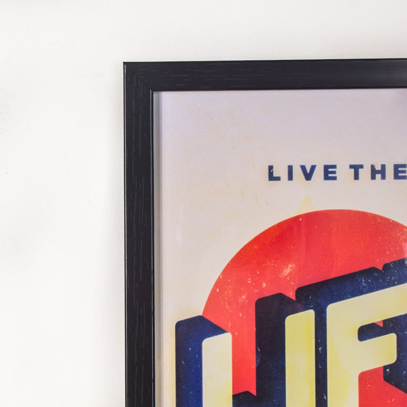 Life Quote Framed Poster 13x9 Inch - Picture frames wall art for wall decoration, wall design | Room decoration items