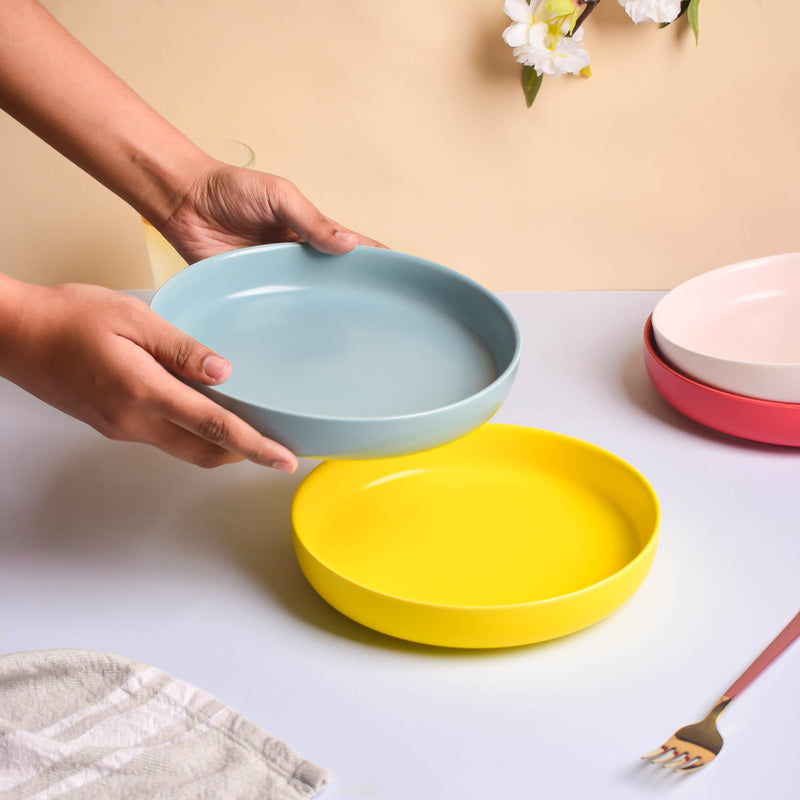 Solid Colored Deep Dish - Serving plate, snack plate, dessert plate | Plates for dining & home decor