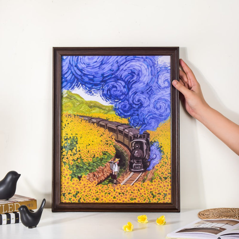 Van Gogh Printed Framed Wall Art 18x13 Inch - Framed posters wall art for wall decoration, wall design | Room decoration items