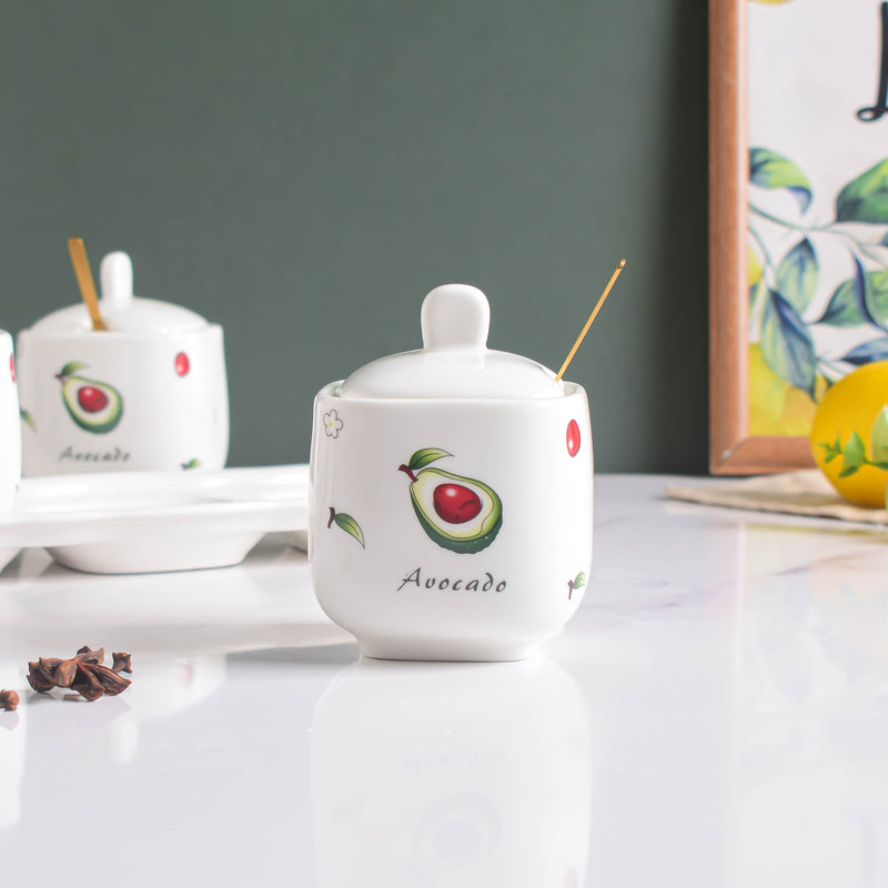 Avocado Spice Jar Set Of 3 - Jar