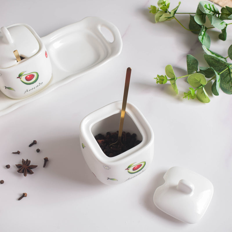 Avocado Spice Jar Set Of 3 - Jar