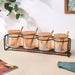 Amber Jars With Lid And Spoon Set Of 9 300ml - Jar