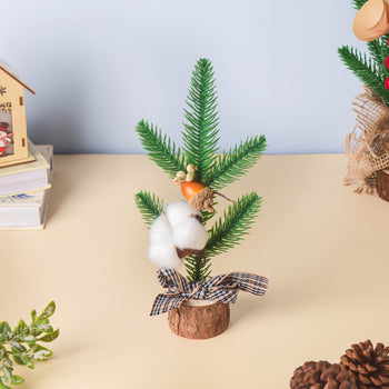 Acorn Cotton Christmas Table Decor 10 Inch - Artificial flower | Home decor item | Room decoration item