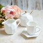 Modern Tea Set White - Tea cup set, tea set, teapot set | Tea set for Dining Table & Home Decor