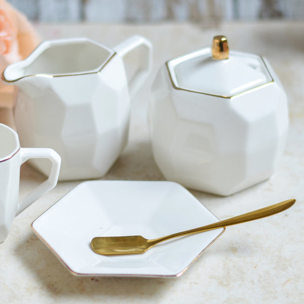 Modern Tea Set White Online - Premium Tea Set | Nestasia